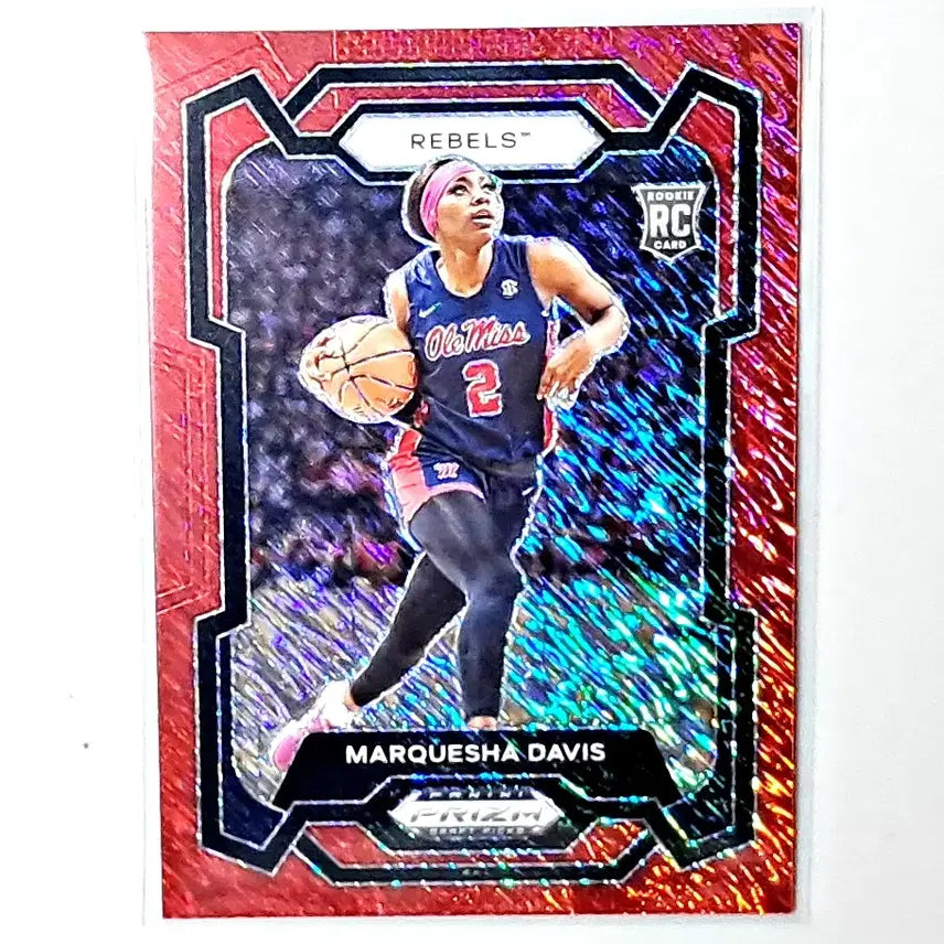 [BUNJANG] Marquesha Davis Rookie 9/10 Red Shimmer Prizm 2024 Panini WNBA Trading Card / WNBA 마퀘사 데이비스 루키 9한정 레드쉬머 프리즘 2024 파니니 프리즘 여자농구