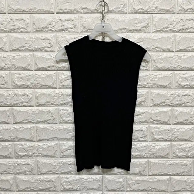 [BUNJANG] Sleeveless Knit T-Shirt / 3365) 민소매 니트티셔츠
