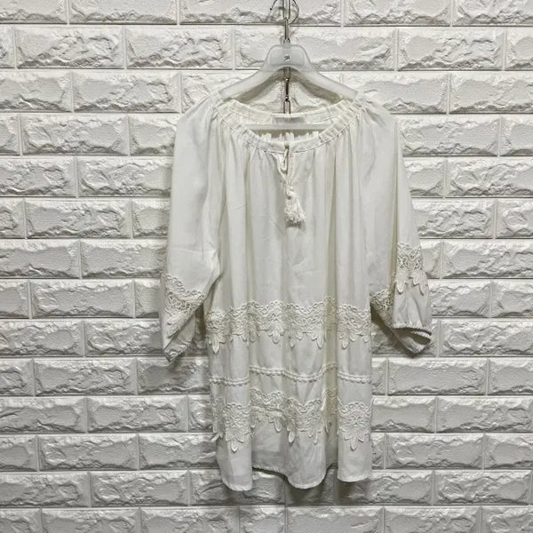 [BUNJANG] Half Sleeve Blouse / 3369) 반팔 블라우스