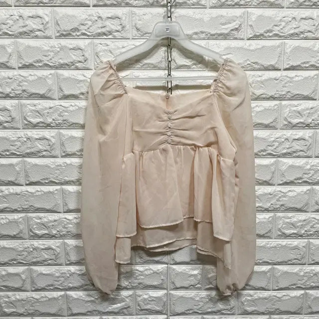 [BUNJANG] Long Sleeve Blouse / 3371) 긴팔 블라우스