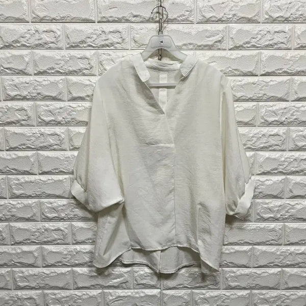 [BUNJANG] Short Sleeve Blouse / 3380) 반팔 블라우스