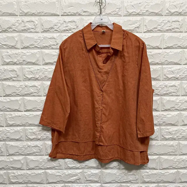 [BUNJANG] Women's Loose Fit Shirt Blouse / 3381) 셔츠 블라우스