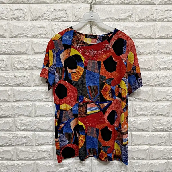 [BUNJANG] Short Sleeve Blouse / 3384) 반팔 블라우스