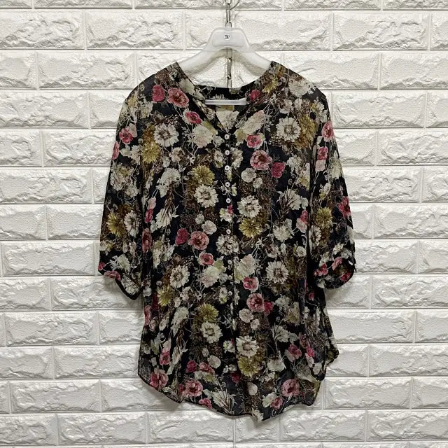 [BUNJANG] Women's Short Sleeve Blouse / 3387) 반팔 블라우스