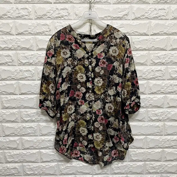 [BUNJANG] Women's Short Sleeve Blouse / 3387) 반팔 블라우스