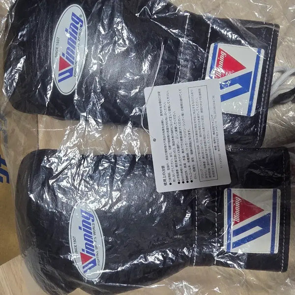 [BUNJANG] Winning 12oz Black Lace Boxing Gloves / 위닝 12온스 블랙 레이스