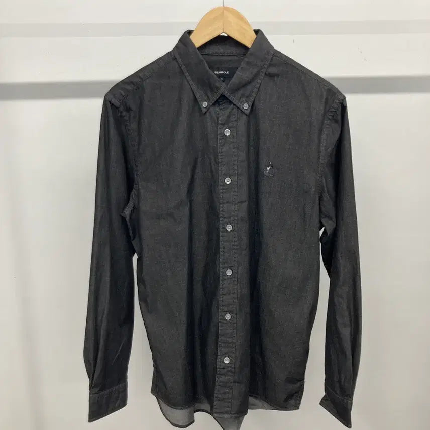 [BUNJANG] Beanpole Black Denim Shirt Size 100 / 빈폴 흑청 데님 셔츠 100