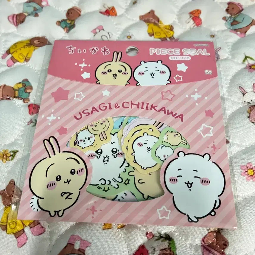 [BUNJANG] Usagi & Chikawa Sticker Set (18 pcs) / 먼작귀 스티커