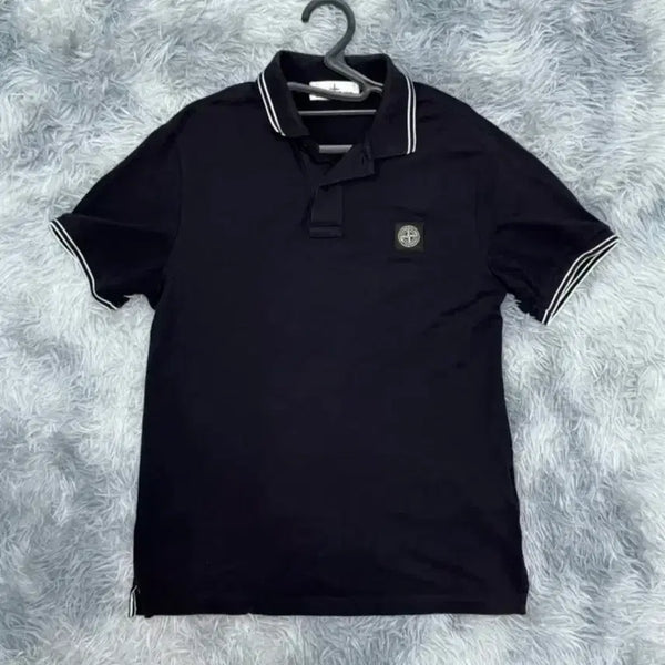 [BUNJANG] Stone Island Polo Shirt Navy / 스톤아일랜드 카라티 네이비