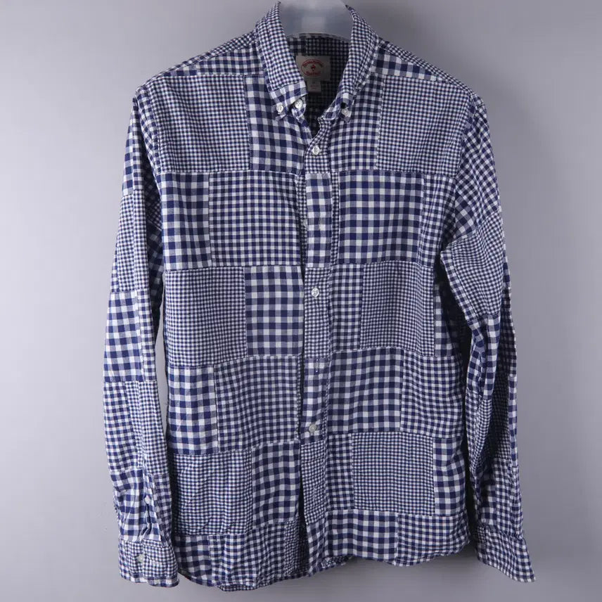 [BUNJANG] Brooks Brothers Gingham Patchwork Check Shirt (M) / 브룩스브라더스 깅엄 패치워크 체크 셔츠 (M)