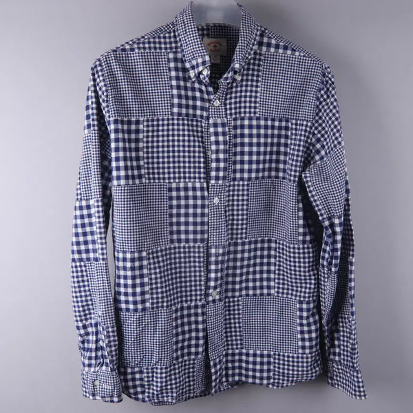 [BUNJANG] Brooks Brothers Gingham Patchwork Check Shirt (M) / 브룩스브라더스 깅엄 패치워크 체크 셔츠 (M)