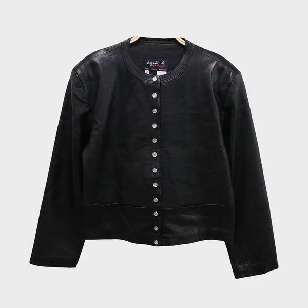 [BUNJANG] AGNES B. Special Lamb Leather Jacket / AGNES B SPECIAL LAMB LEATHER 74025
