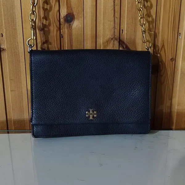 [BUNJANG] Tory Burch Mini Leather Crossbody Bag Navy / 토리버치 미니 크로스백 가죽 네이비