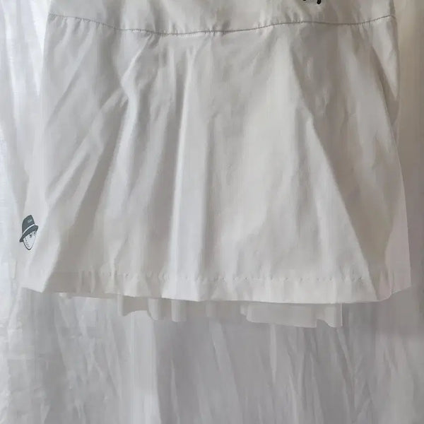 [BUNJANG] Malbon Golf Skirt White 27" / 말본 골프 스커트 화이트 55. 27"