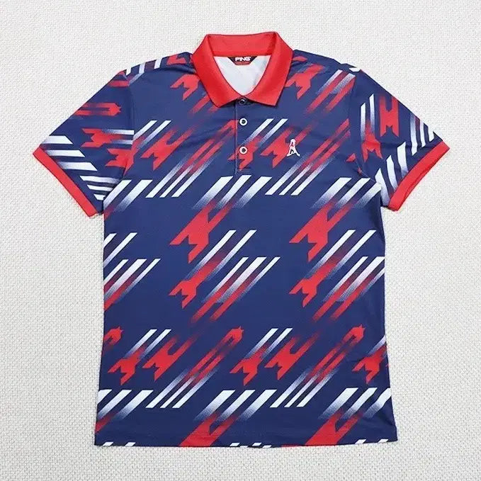 [BUNJANG] PING Golf Pattern Men's Short Sleeve T-Shirt / (신품급,정품) 핑 골프 패턴 남성 반팔티