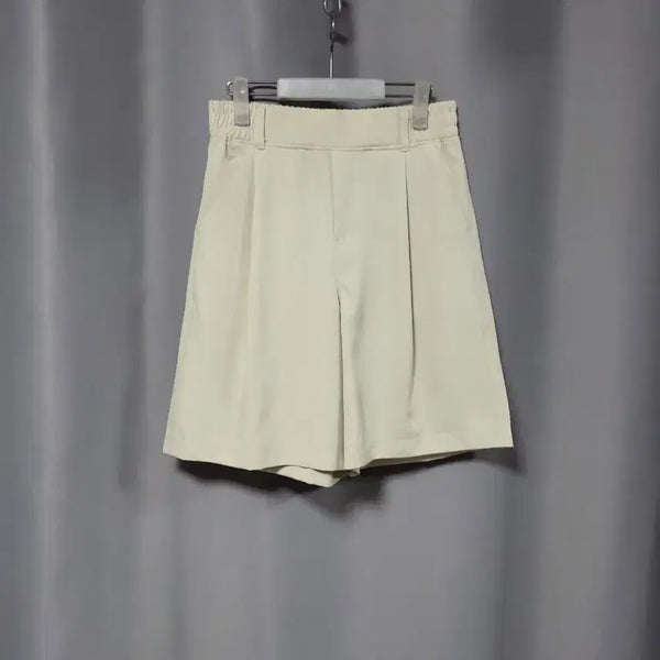 [BUNJANG] Pintuck Slacks Shorts / 핀턱 슬랙스 반바지