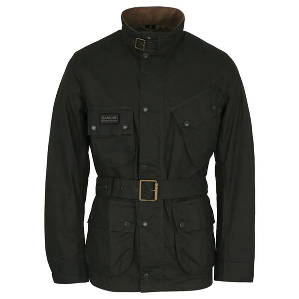 [BUNJANG] Barbour International Men's Waxed Half Coat Jacket / (L) 남성용 바버 인터내셔널 왁스 하프 코트 자켓 재킷