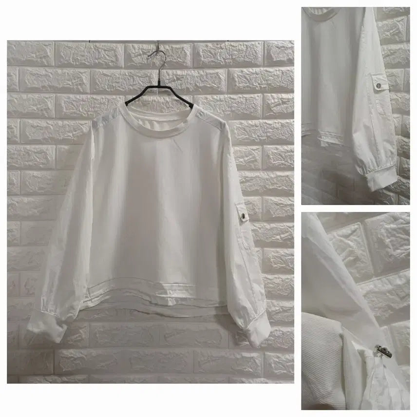 [BUNJANG] XL Double Fabric Pocket Sleeve T-shirt / XL.이중원단 포켓소매 티셔츠