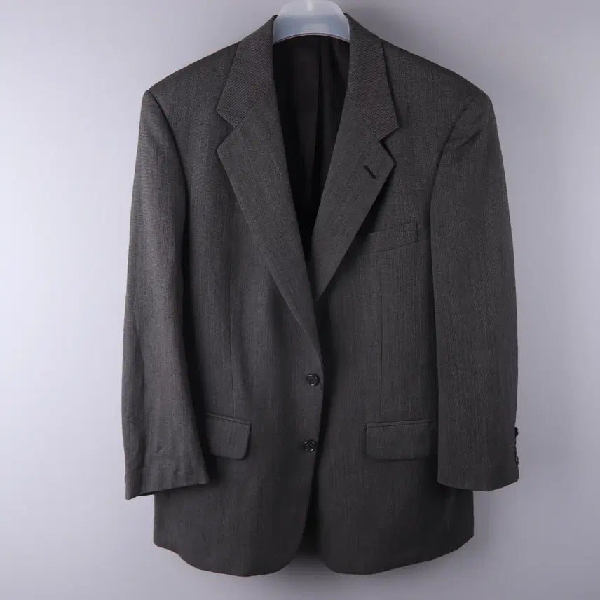 [BUNJANG] Vintage Burberry Wool Blazer Jacket - Grey / 빈티지 버버리 울 블레이저 자켓 그레이