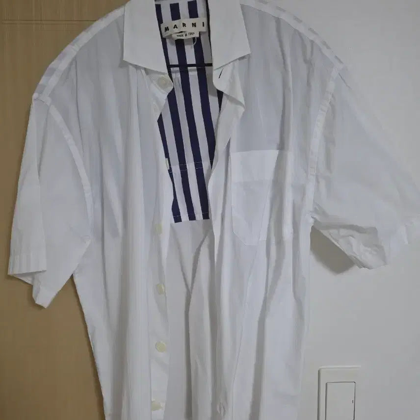 [BUNJANG] Marni White Short Sleeve Shirt Size 52 / 마르니 화이트 반팔 셔츠52