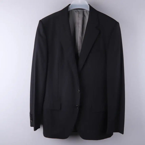 [BUNJANG] Time Homme 2-Button Single Blazer Jacket Black / 타임옴므 2버튼 싱글 블레이저 자켓 블랙 (103)