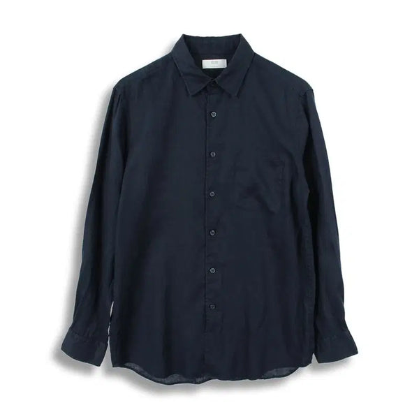 [BUNJANG] Uniqlo Men's 100% Linen Pocket Plain Shirt (L) / 유니클로 (MEN - L) 린넨 100% 포켓 무지 셔츠