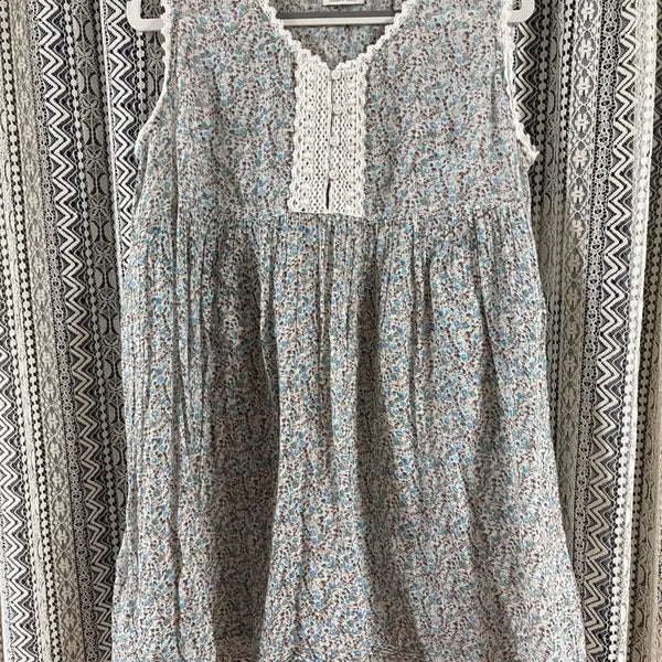 [BUNJANG] Japanese Vintage Celny Mori Girl Flower Pattern Midi Dress / 일본 빈티지 셀니 모리걸 플라워 패턴 미디 원피스
