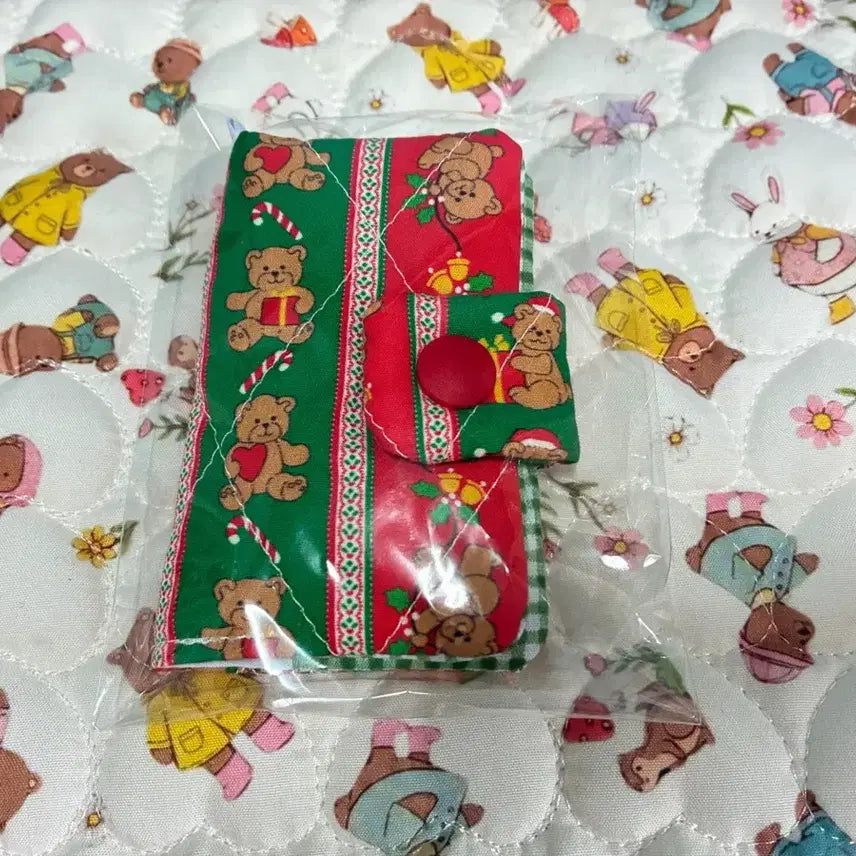 [BUNJANG] Jjaeng's Christmas Bear & Candy Card Wallet / 쟁잉님 크리스마스 카드지갑