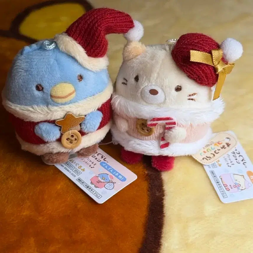[BUNJANG] Sanrio Sumikko Gurashi Christmas Penguin & Cat Set / 산리오 스미코구라시 크리스마스 펭귄, 고양이 세트 (새상품)