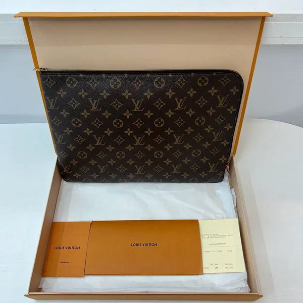 [BUNJANG] Louis Vuitton Escale Pouch MM Monogram Clutch / 루이비통 애뛰보아쥬  mm모노그램 클러치