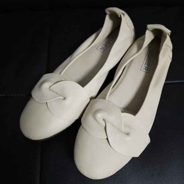 [BUNJANG] Geiger Flat Shoes Beige / 255 ) GEIGER 가이거 플랫 슈즈 베이지