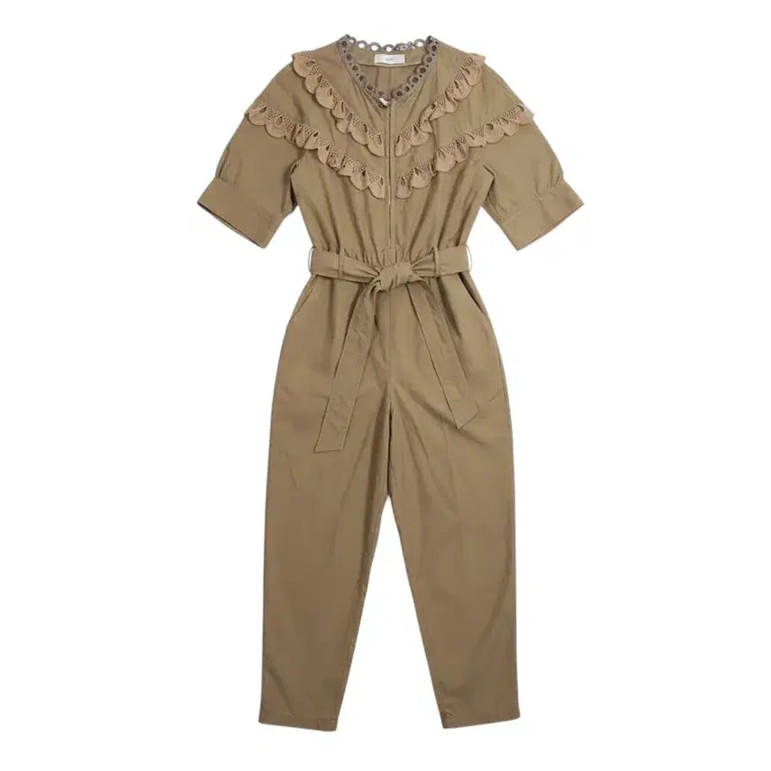 [BUNJANG] Ozweego Second Frill Nylon Jumpsuit / 여성88/ 오즈세컨 프릴 나일론 점프수트KH