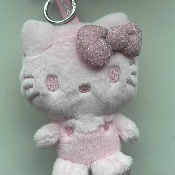 [BUNJANG] Sanrio Hello Kitty Pearl Mascot Keychain / 신상1 산리오 리본 헬로키티 펄 마스코트 인형 키링