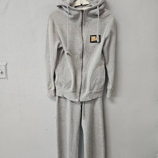 [BUNJANG] Dolce & Gabbana Women's Grey Hoodie & Pants Set / 돌체엔가바나 여성 세트 그레이 후드 집업 바지