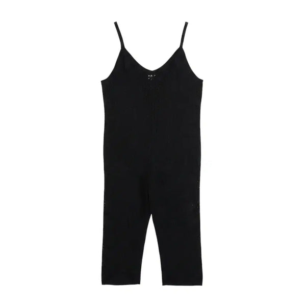 [BUNJANG] Hanaunni Women's Punching Sleeveless Jumpsuit / 여성F/ hanaunni 펀칭 나시 점프수트BK