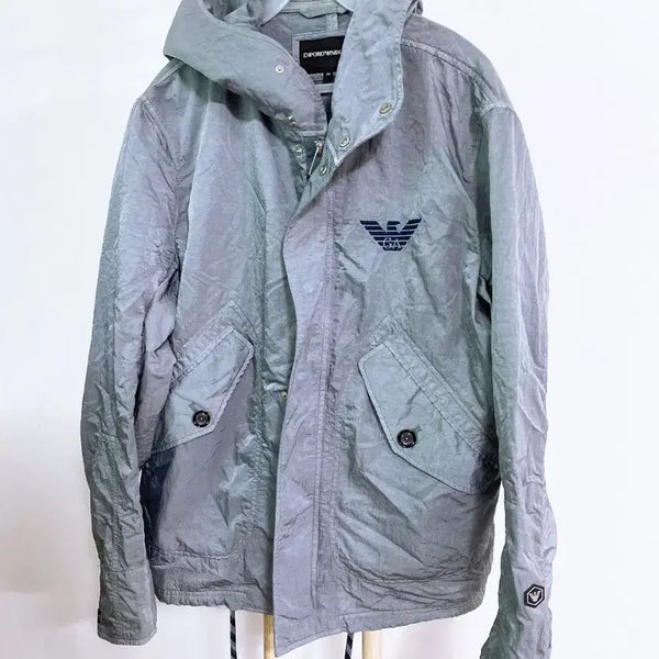 [BUNJANG] Emporio Armani Men's Big Logo Hooded Jacket (Size 50) / 몽빈티지(50사이즈)(백화점판)엠포리오아르마니남자빅로고후드자켓