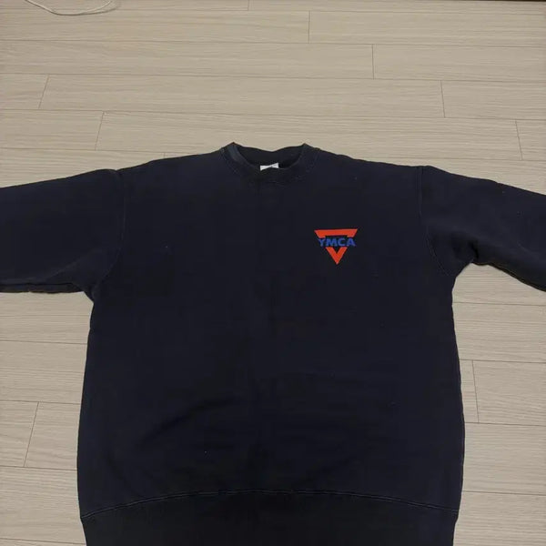 [BUNJANG] GLIMMER YMCA Fleece Sweatshirt Navy L / 빈티지 글리머 GLIMMER YMCA 기모 맨투맨 스웨트셔츠 네이비 L