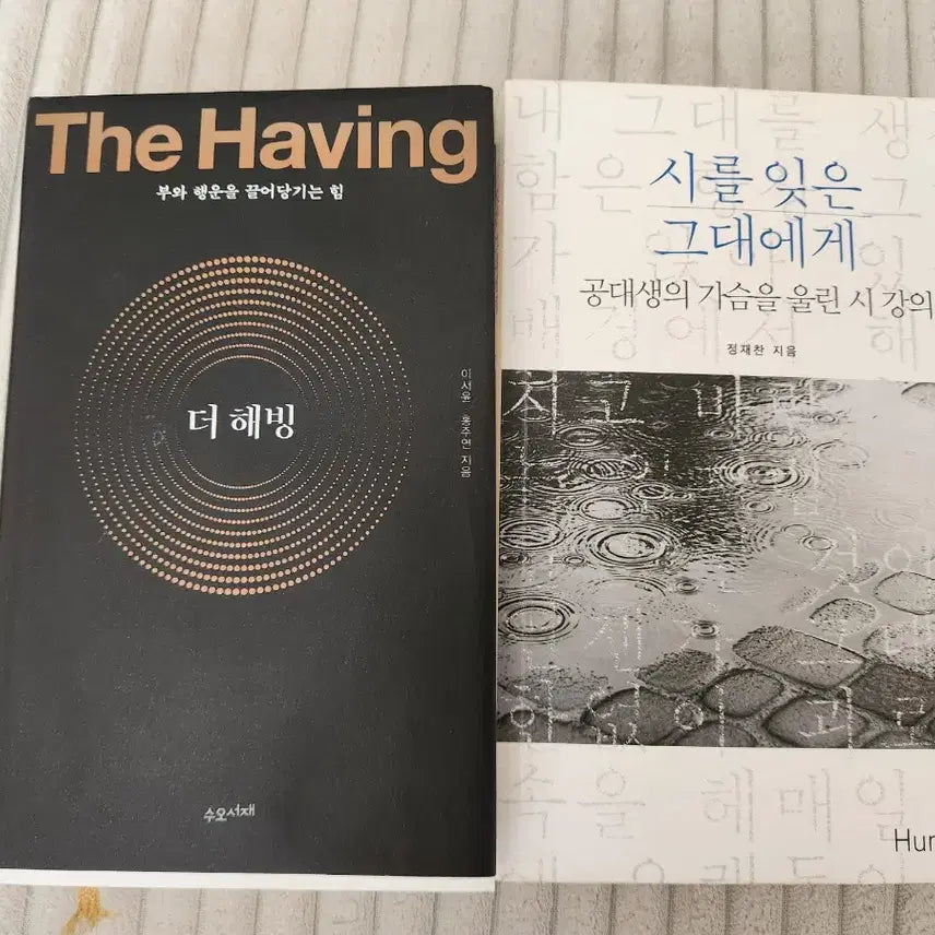 [BUNJANG] For You Who Forgot Poetry + The Having Bundle Set / 시를 잊은 그대에게+더 해빙 두권 일괄