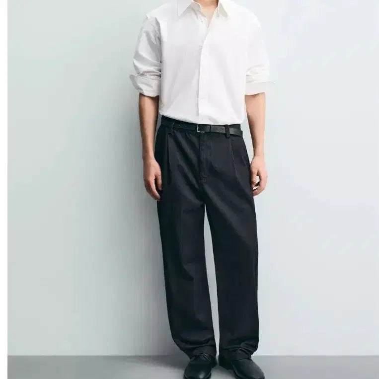 [BUNJANG] Zara Denim Pleated Chino Pants 31 / 자라 데님 플리츠 치노 팬츠 31