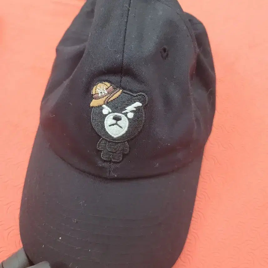 [BUNJANG] LBL Embroidered Bear Ball Cap Black / LBL곰돌이 자수 볼캡 블랙