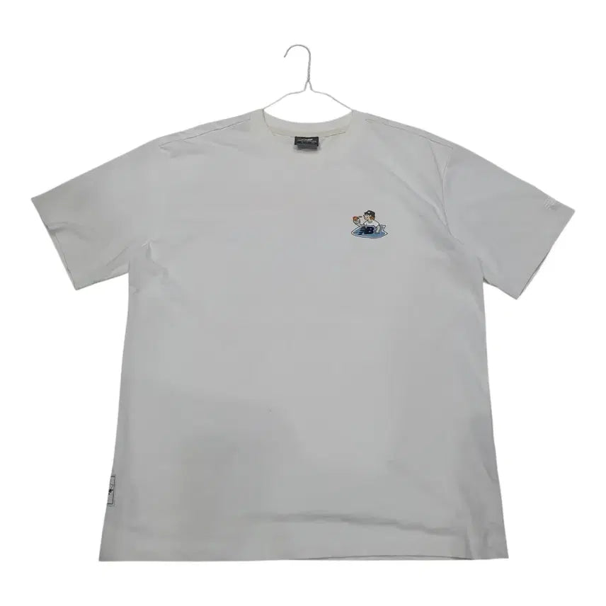 [BUNJANG] New Balance Board Shop Oversized White T-Shirt M / <만원빈티지> 뉴발란스 보드샵 오버핏 화이트 반팔티 M