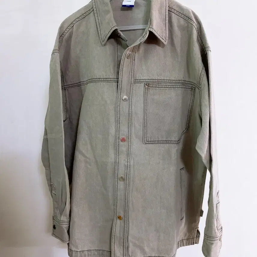 [BUNJANG] J.ZW (Size 100) Men's Light Grey Oversized Denim Jacket / 몽빈티지(100)지이크남자연그레이오버핏데님자켓