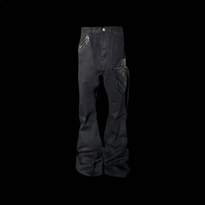 [BUNJANG] Emosstance Club Leather Patch Jeans V1 Size 1 / 에모스탠스클럽 레더 패치 진 v1 1사이즈