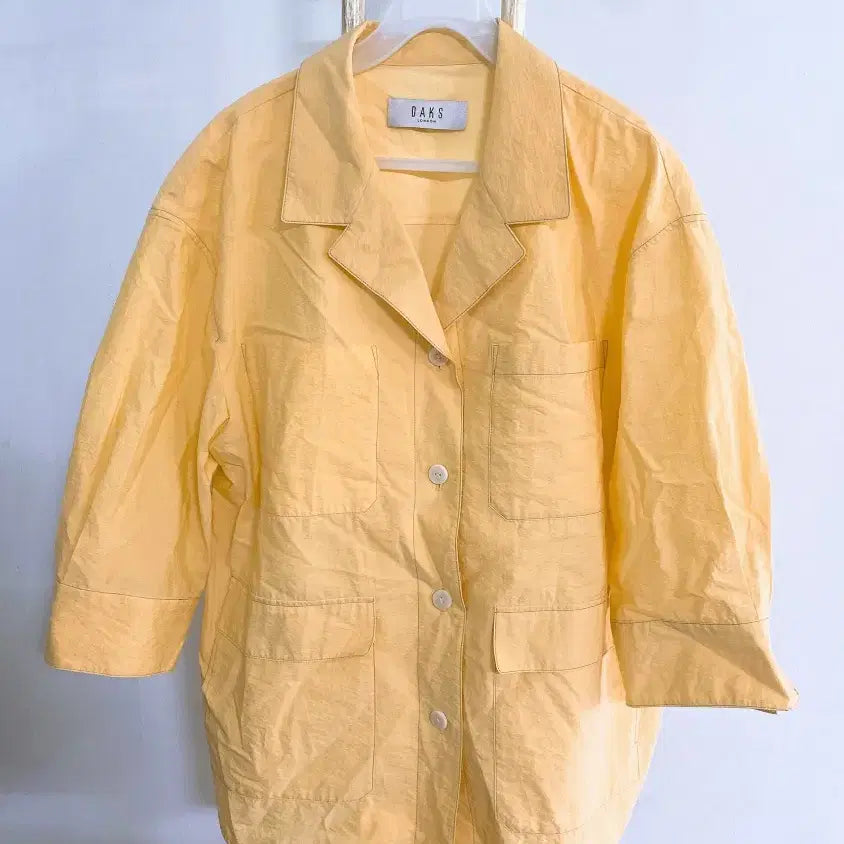 [BUNJANG] Daks Women's 5/8 Sleeve Relaxed Fit Pocket Lightweight Jacket / 몽빈티지(66)닥스여자5부루즈핏포켓가벼운자켓