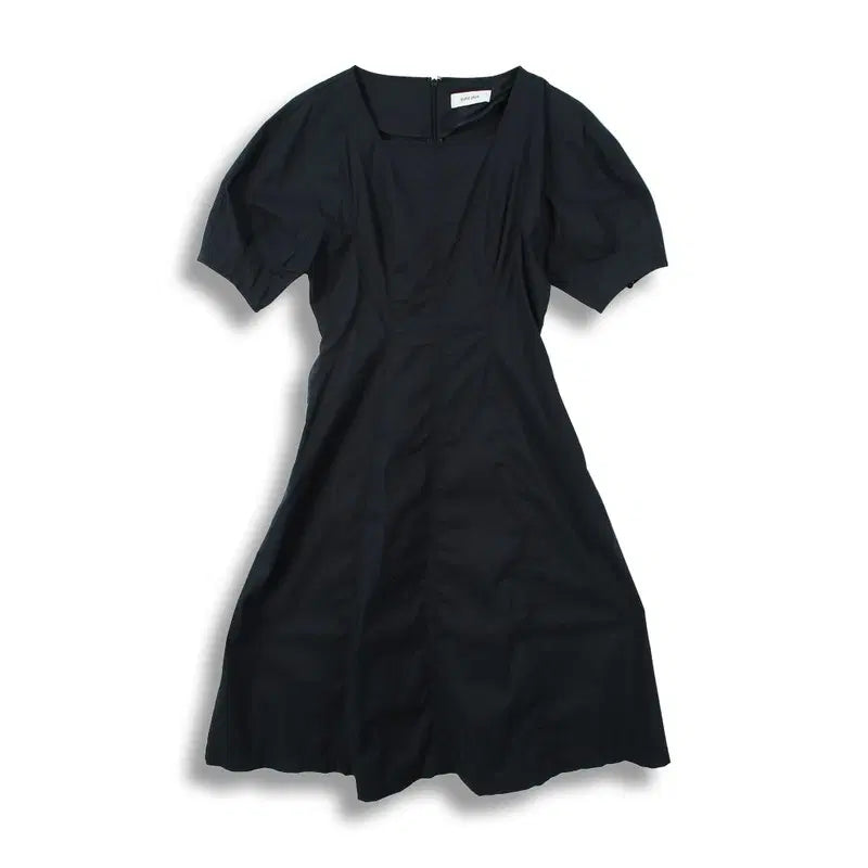 [BUNJANG] KUHO PLUS Cotton Nylon Poly Square Neck Dress / 구호플러스 (WOMEN - S) 코튼 나일론 폴리 스퀘어넥 원피스