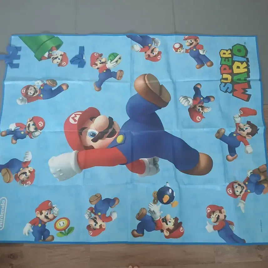 [BUNJANG] Super Mario 4-Person Picnic Mat / 슈퍼마리오 블루 4인 돗자리