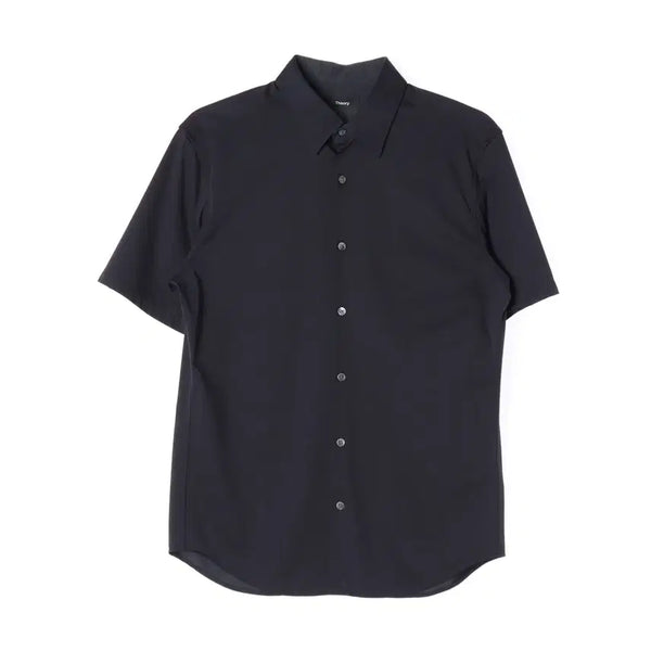 [BUNJANG] Theory Irving Short Sleeve Knit Shirt / 띠어리 어빙 반팔 스트럭처 니트 셔츠