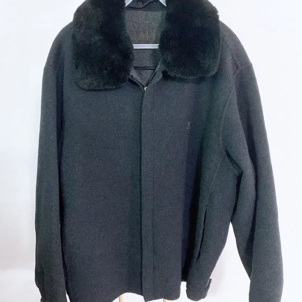 [BUNJANG] Balmain Men's Cashmere Blend Wool Jumper (Size 105) / 몽빈티지(105)발망남자캐시미어에리포함울점퍼