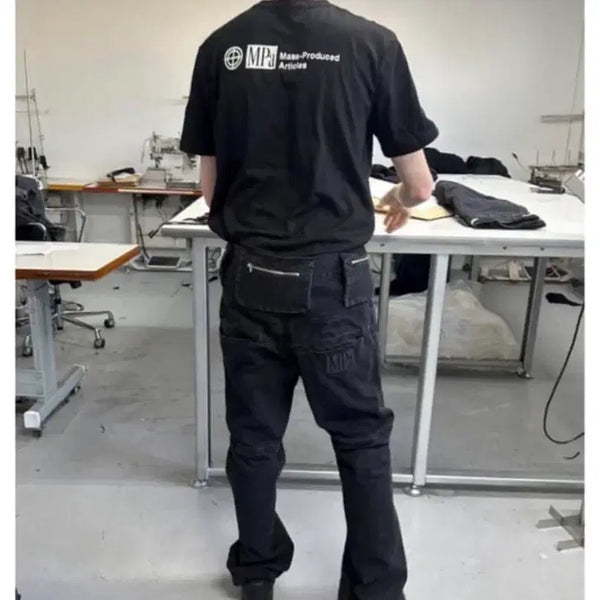 [BUNJANG] Plastic Product Back Pants S / 플라스틱 프로덕트 백팬츠 S