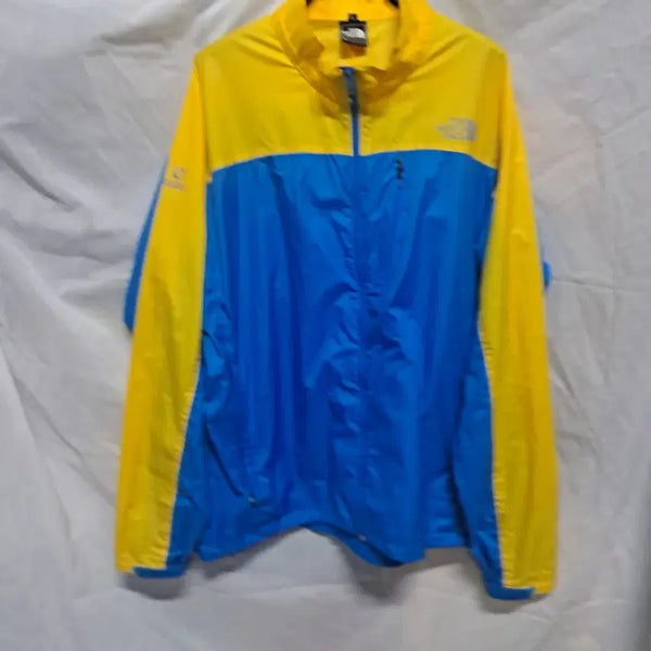 [BUNJANG] The North Face Windbreaker Yellow/Blue / 노스페이스 바람막이 옐로우/블루